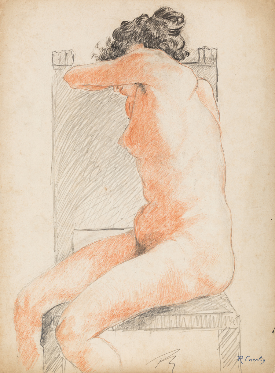 Nude of a woman on a chair