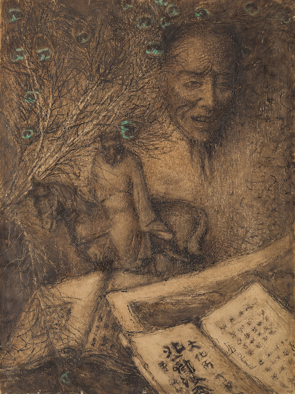 Still life with a Japanese mask